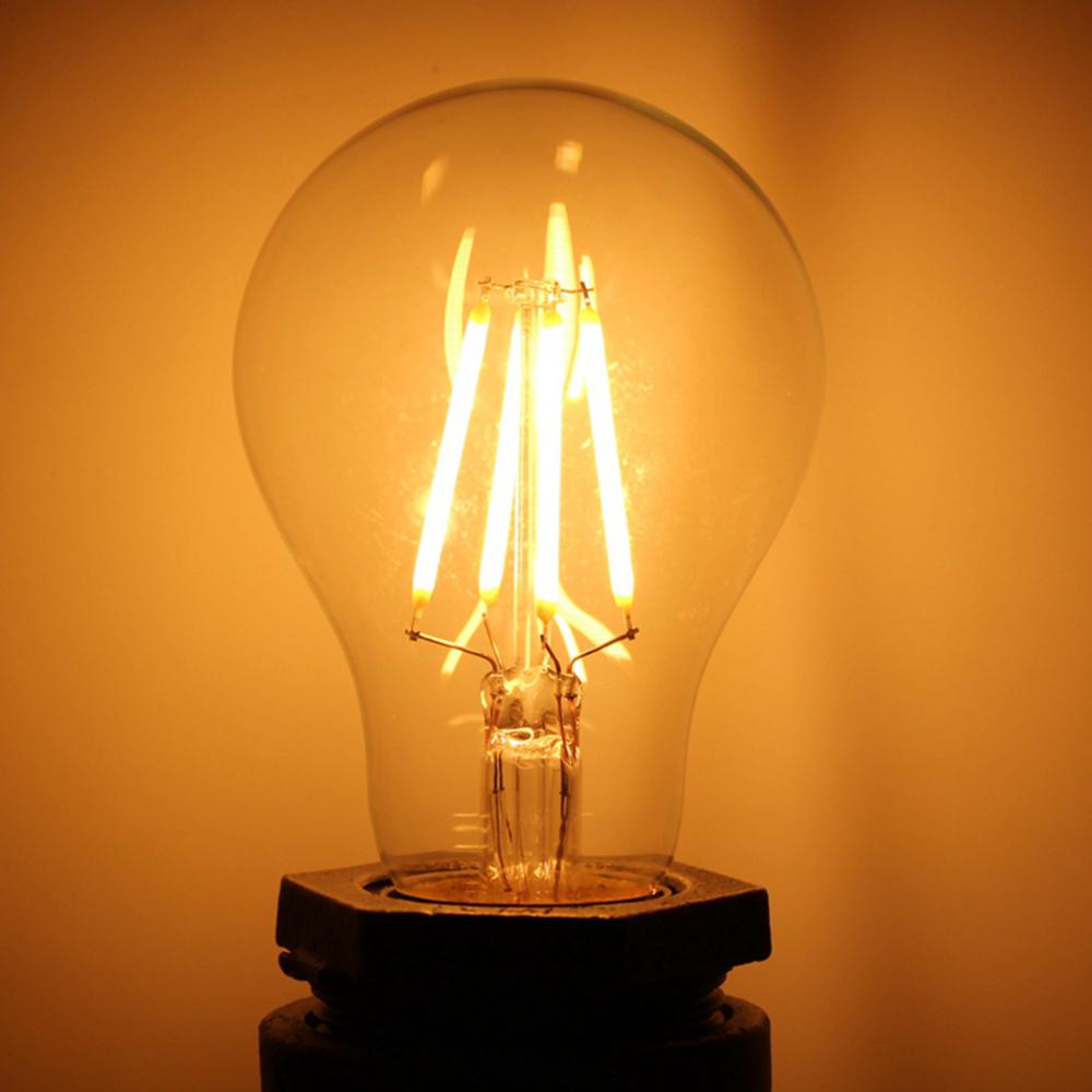 LED Glühbirne E27 Fadenlampe Klar mit elastischem Plastikgehäuse 3Watt - 2700K Dimmbar