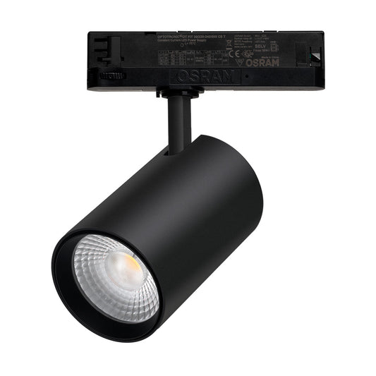 3-Phasen LED Schienenstrahler, Spot Schwarz Triac-Dimmung